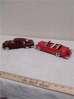 2 vintage diecast Buick Skylark/Tucker tin goose