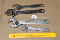 Group Lot of Adjustable Wrenches