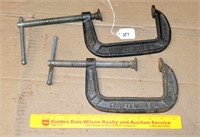 Pair of Craftsman 5 inch C Clamps