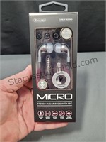 Sentry Ear Buds With Mic Grey