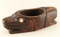 Tlingit Carved Wooden Bowl