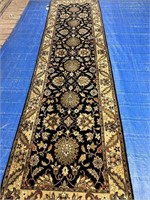 200Hand Knotted Indo Tabriz 2.6x8 ft