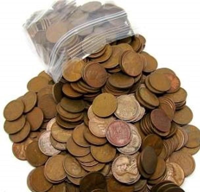 Lot of (100) Unsearched Lincoln Wheat Cents