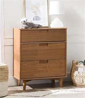 $629  Modern Wood 3 Drawer Solid Wood Dresser