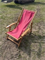 Deluxe Wood Beach Chair