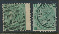 GREAT BRITAIN #54 (2) USED AVE-FINE