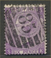 GREAT BRITAIN #51 USED AVE-FINE