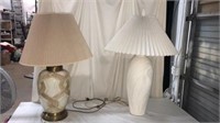 2 Pretty Table Lamps T13