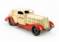 1930s Era Marx Pressed Steel Ambulance Toy Car