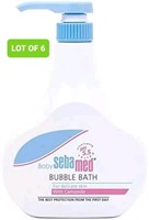 LOT OF 6:Sebamed® Baby Bubble Bath(w/pump) 1000 ML