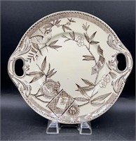 Early Wedgwood Plate Louise Pattern Brown