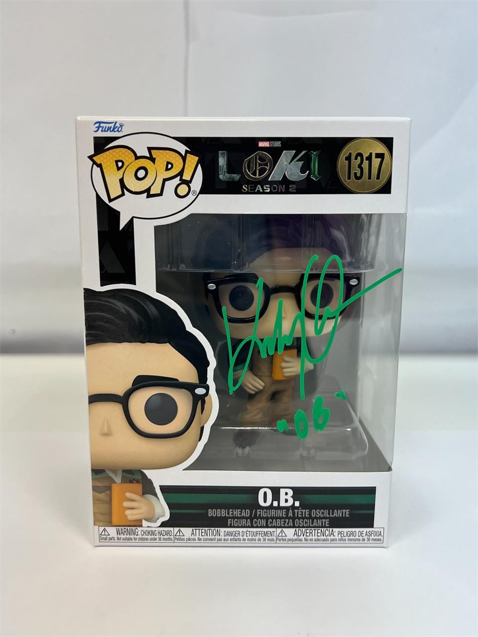 Autograph COA Loki #1317 Funko Pop