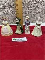 4 My Fair Ladies by Wade Figurines