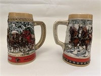 2 Budweiser Steins