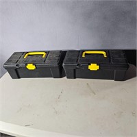 2 small tool boxes