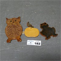 Redware Ornaments Marked ML