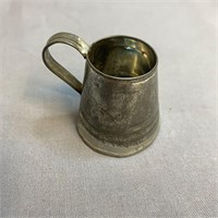 Antique Miniature Soldered Tin Tankard/Mug