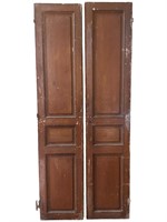 Pair of European Wood Panel Doors