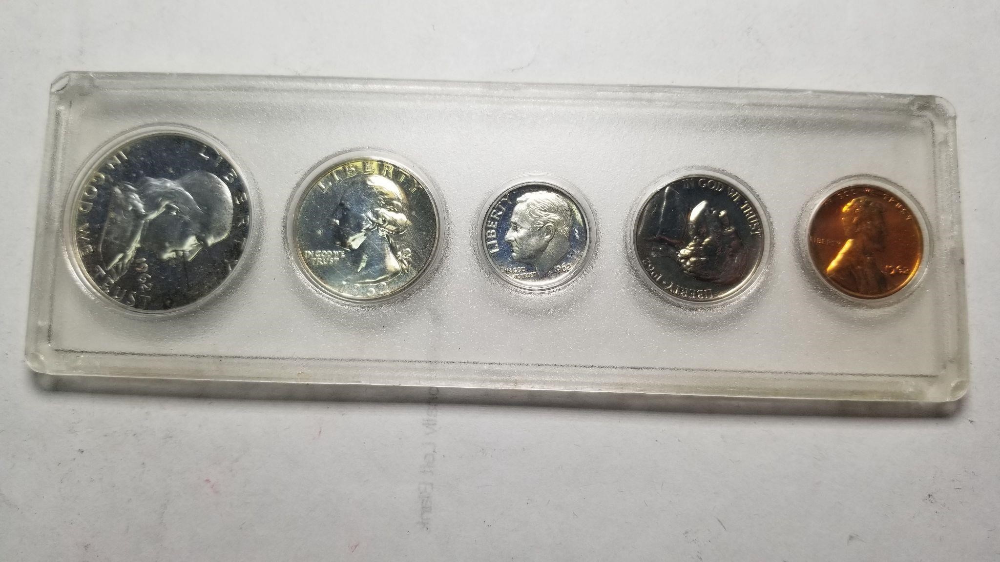 1962 5 Coin Proof Set