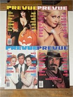 Lot of Vintage Prevue Magazines