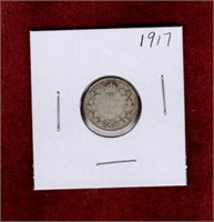 CANADA 1917 SILVER DIME