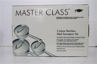 Master Class 3 Piece Stainless Steel Sauce Pan