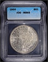 1900 MORGAN DOLLAR ICG MS65