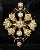 14kt Gold Antique 1/2 ct Diamond Estate Ring