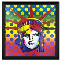 Peter Max, "Liberty Head" Framed Limited Edition L