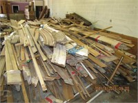 Large stack lot trim and wood