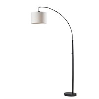 Bowery 73.5 in. Black Arc Lamp