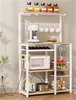 N2657  Behost Pantry Cart Microwave Stand White