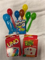 Card games, Uno , Blink & Spoons