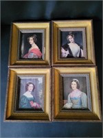 Framed Victorian Women Art