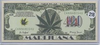 Marijuana 420 Cannabis Novelty Note
