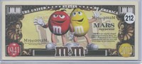 M&Ms Mars Incorporated Million Dollar Novelty Note