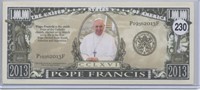 Pope Francis One Million Dollar Novelty Note Vatic