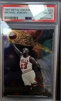 1997 Michael Jordan Metal Universe PSA 8