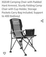 New Camping Chair with carry bag...Supports 400
