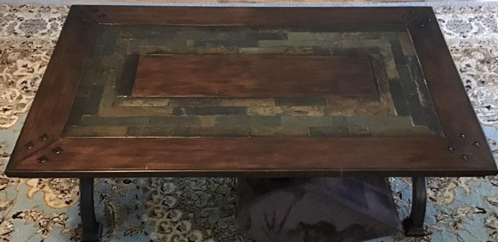 HEAVY WOOD COFFEE TABLE