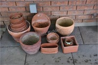 Ceramic Pottery Various Clay Containers