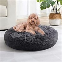 JOLLYVOGUE Dog Bed Anti-Anxiety Donut, Up to 20