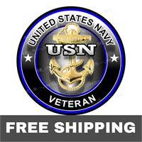 NEW US Navy Veterans Sticker Car Motorcycle