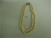 16 in Double strand pearl necklace.