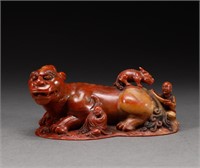 Shoushan stone beast of Qing Dynasty