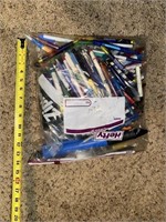 bag of pens and pencils