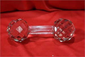 A Large Cut Glass or Crystal Utensil Rest