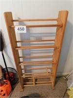 Five shelf entertainment rack