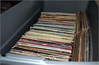 Hundreds Of L P Assorted Record Albums Tub Lot