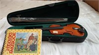 Like New Fiddle With Case & Book